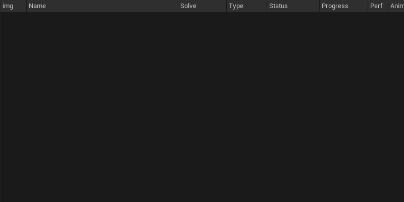 Two Mono jobs in the queue: the second job's Type column changing from Unknown to Face as classification completes