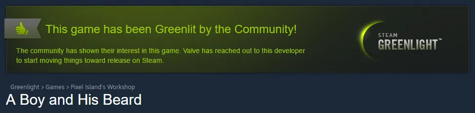 Steam title banner