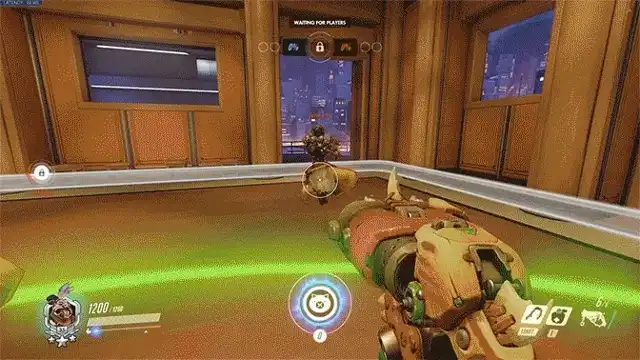 Roadhog boss behavior: stacking AOE damage